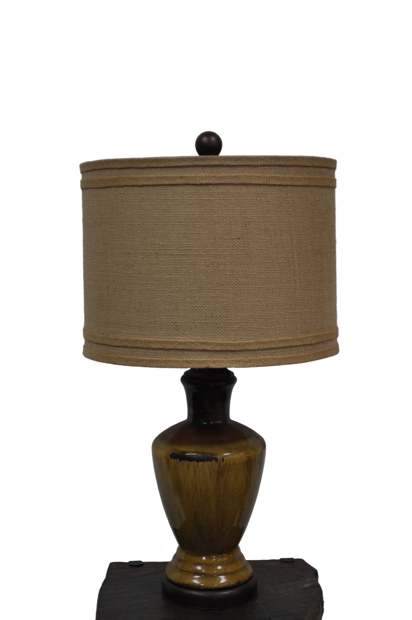 mustard ceramic table lamp