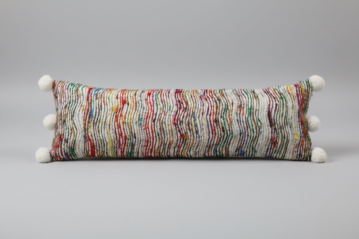 Wavy Multicolor Bolster pillow