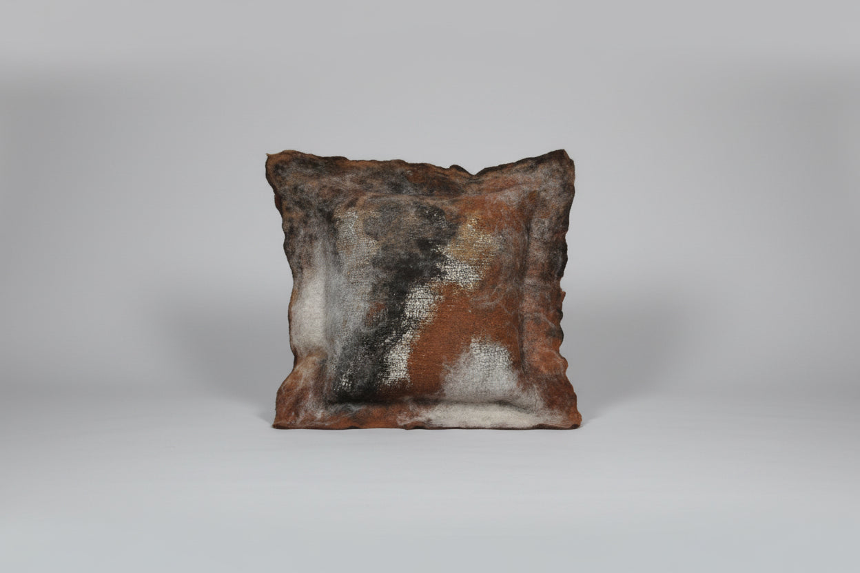 Brown Haze Felt pillow