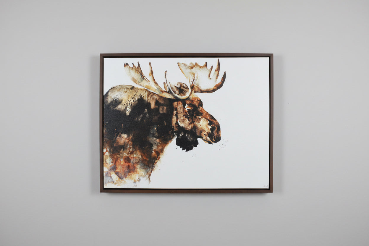 Watercolor Moose Wall Art