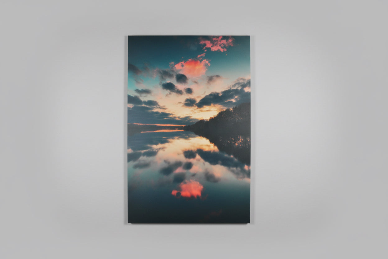 Here and Elsewhere: Sunset on the Lake Wall Art