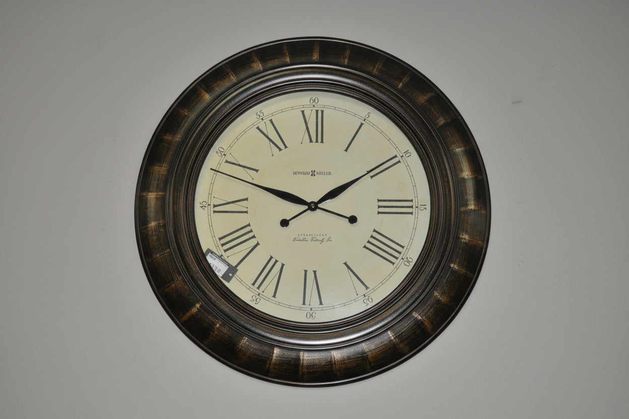 Brown Metallic Clock