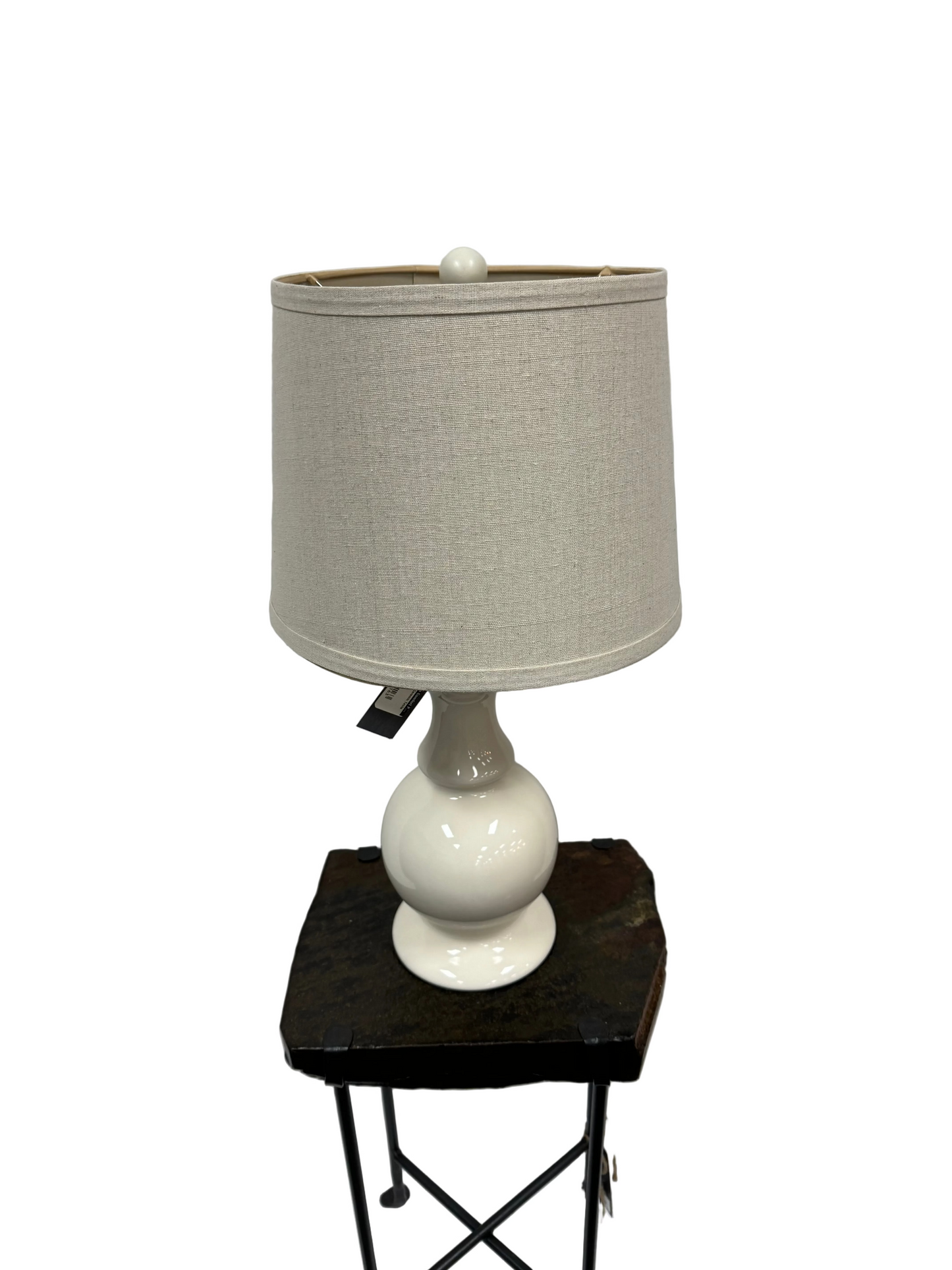 Off white ceramic table lamp