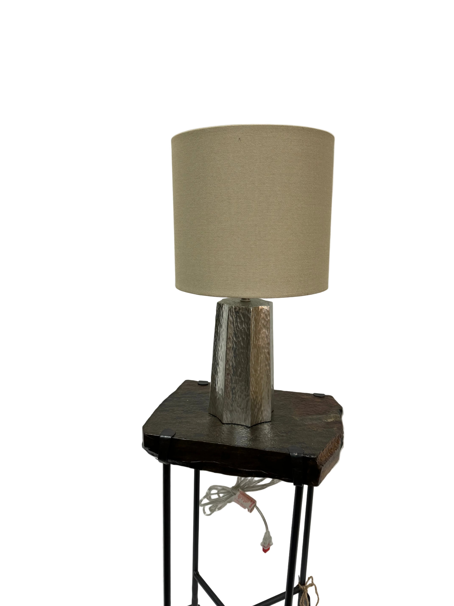 Textured Metallic Table Lamp