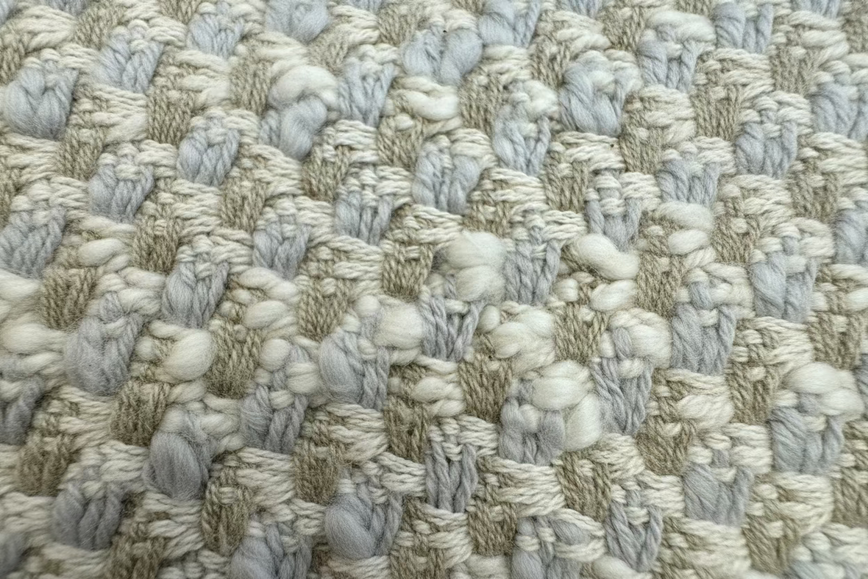 Off white/ Taupe/ Light grey King Duvet Cover