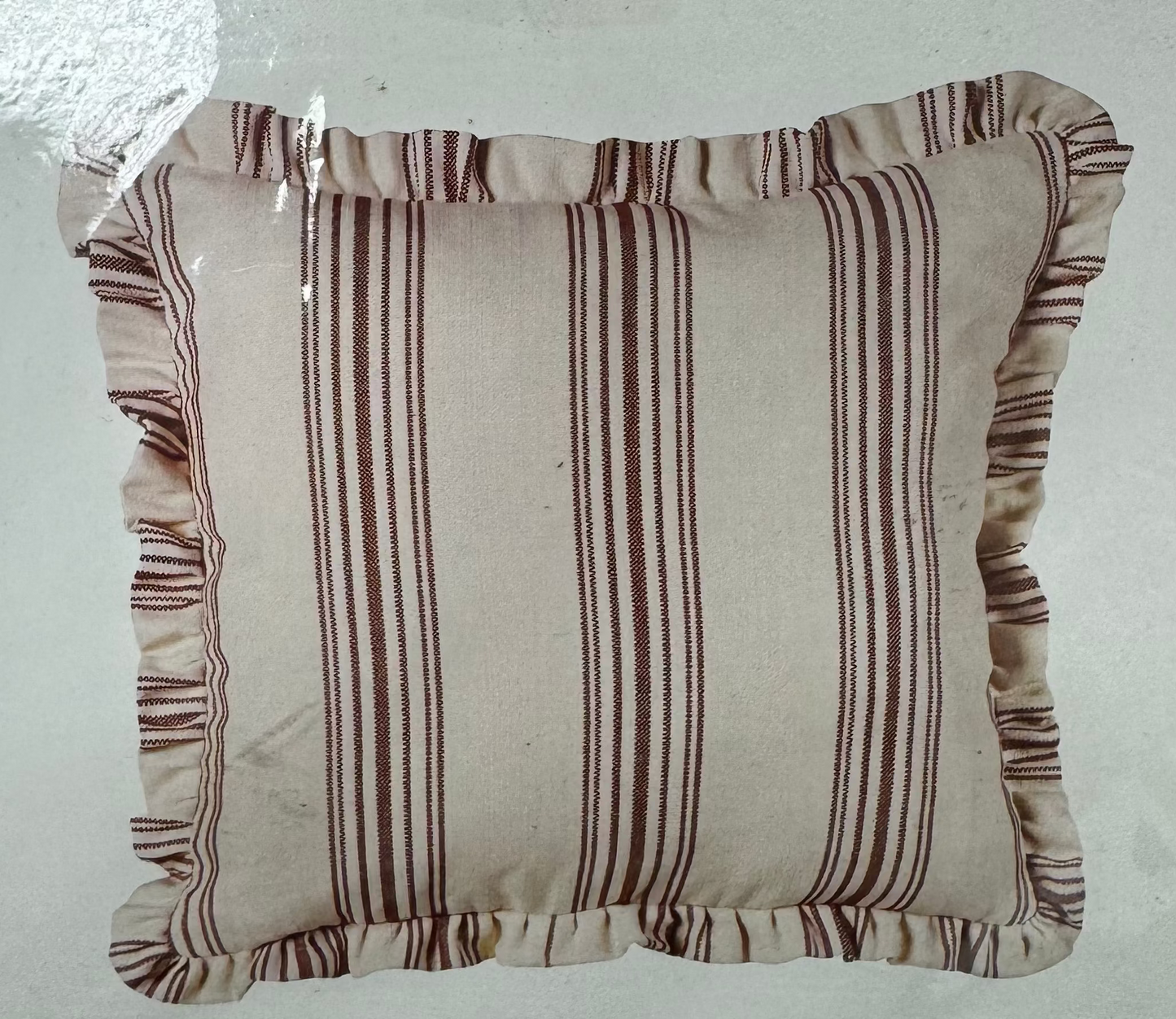 Red Stripe Euro Sham