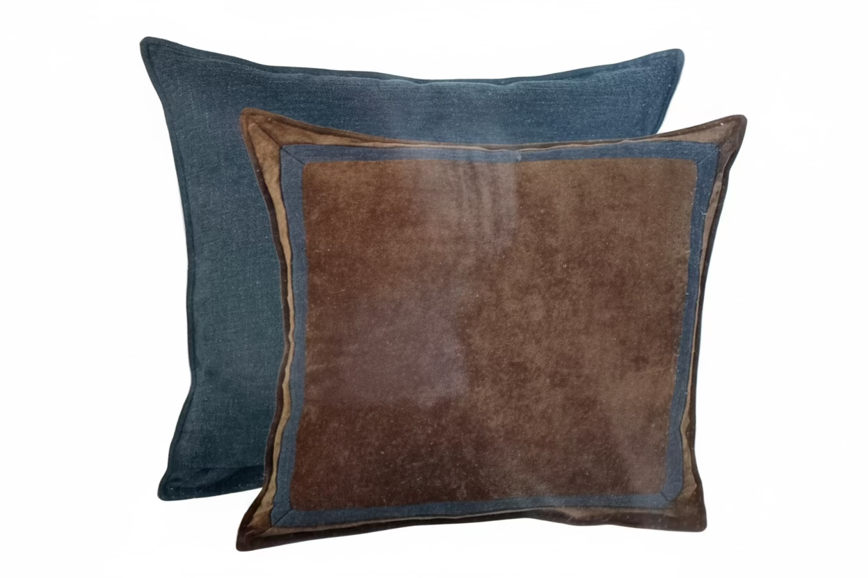 Blue Reversible Euro Sham