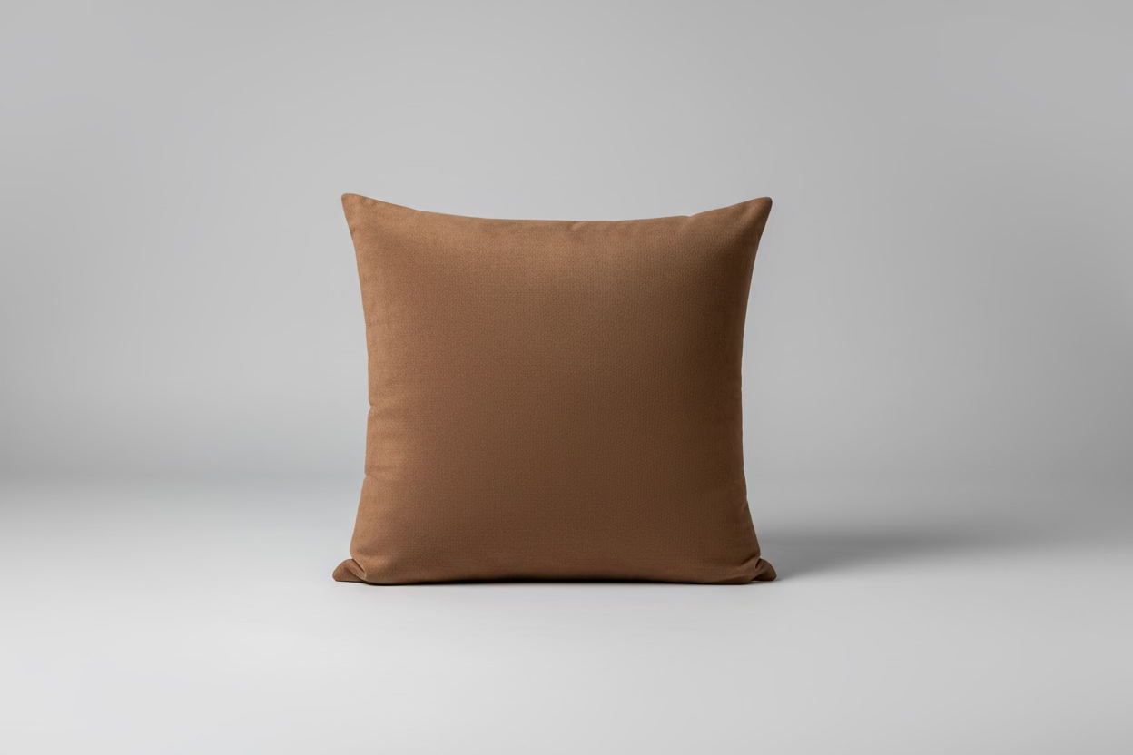 Brown blue plaid envelope pillow