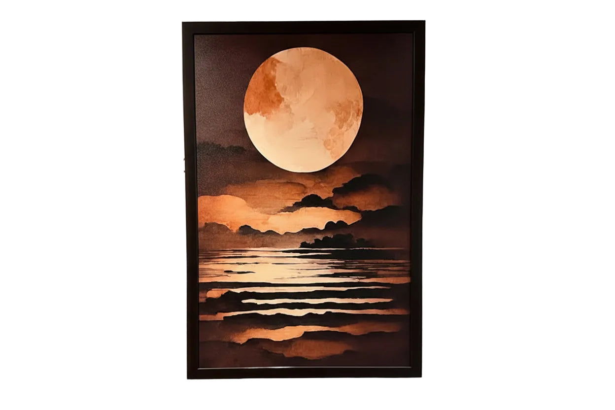 Full Moon Over the Waves wall art
