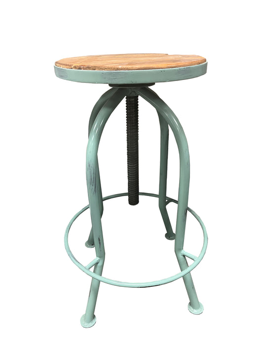 Adjustable Pale Blue Counter Stool