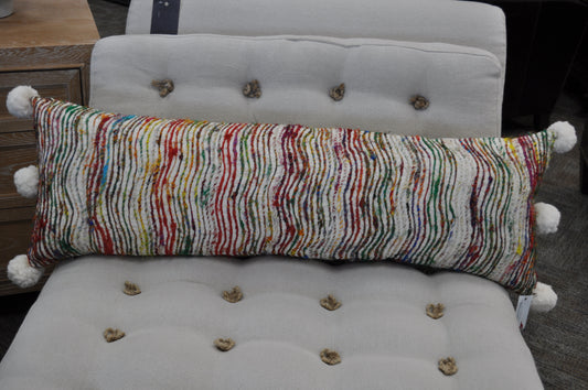 Wavy Multicolor Bolster pillow