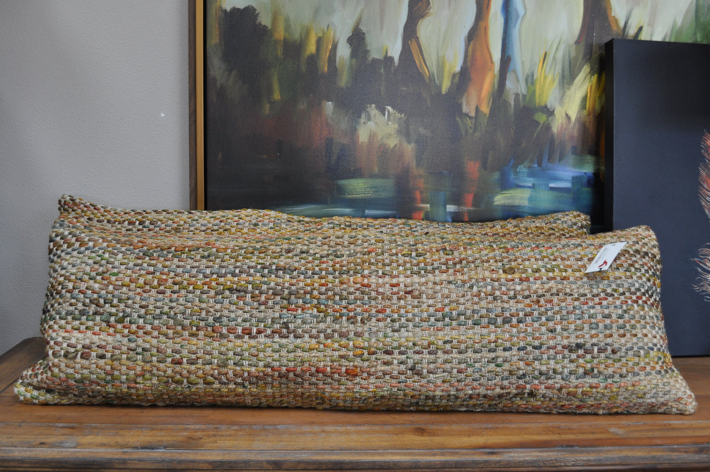 Sunset Chunky Weave Bolster pillow