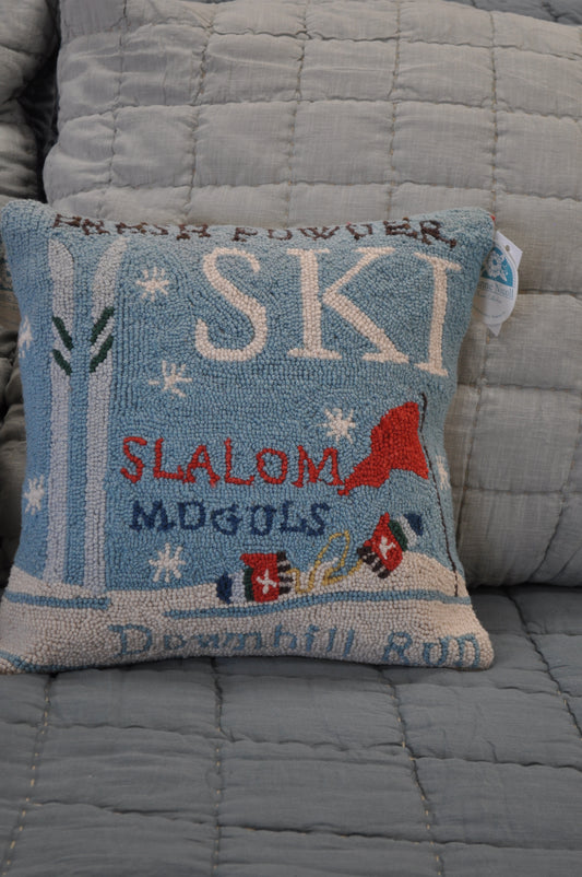 "SKI" pillow