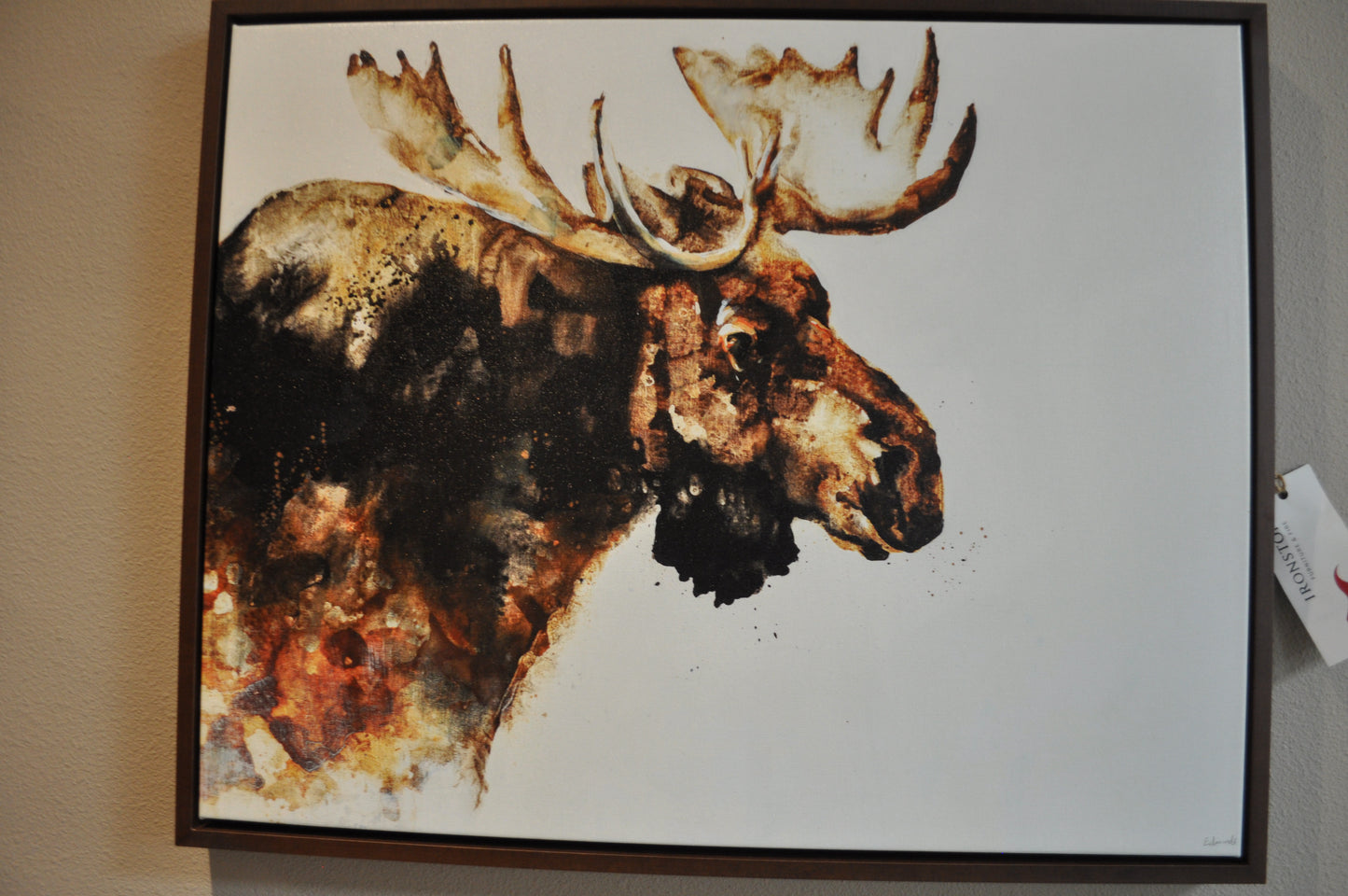 Watercolor Moose Wall Art