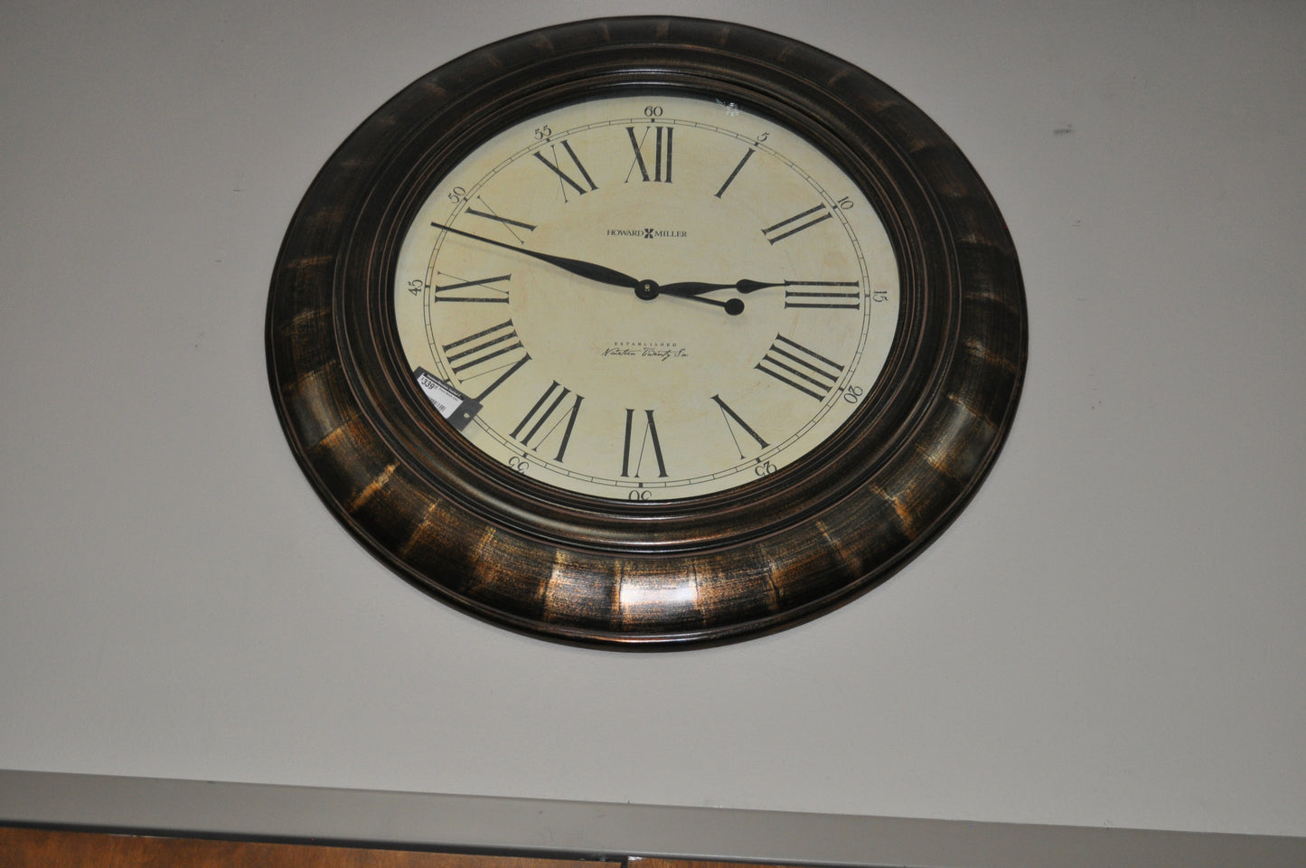 Brown Metallic Clock