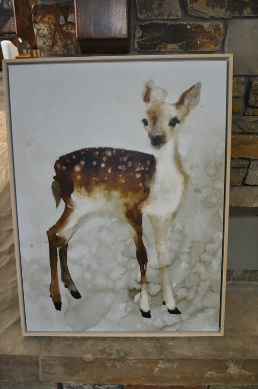 Watercolor Fawn wall art