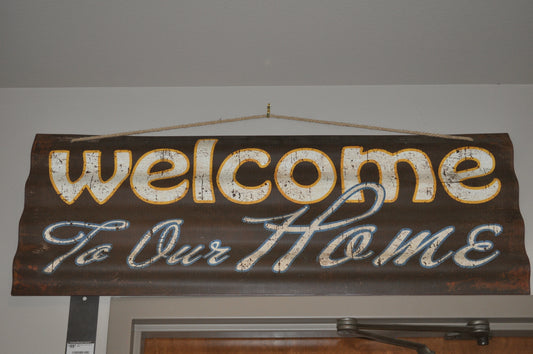 Welcome to Our Home Sign