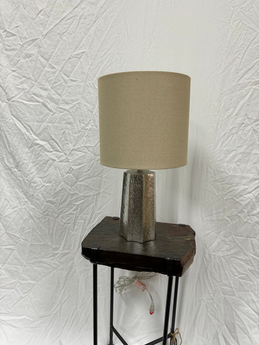 Textured Metallic Table Lamp