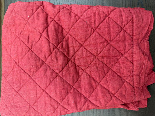 Red Diamond Quilted Queen/Full Comforter