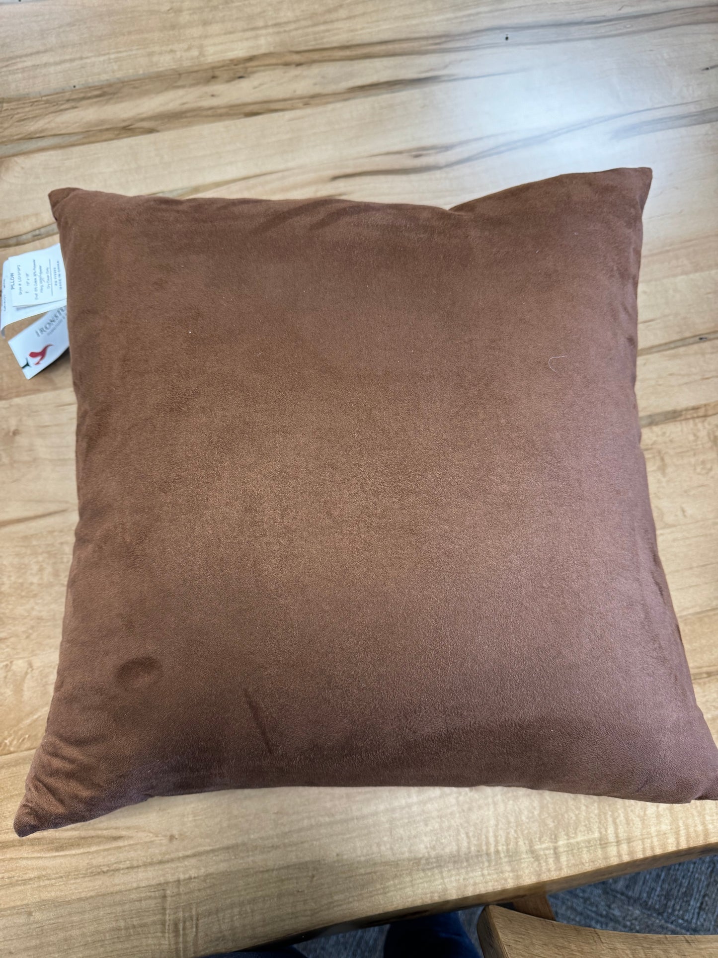 Brown blue plaid envelope pillow