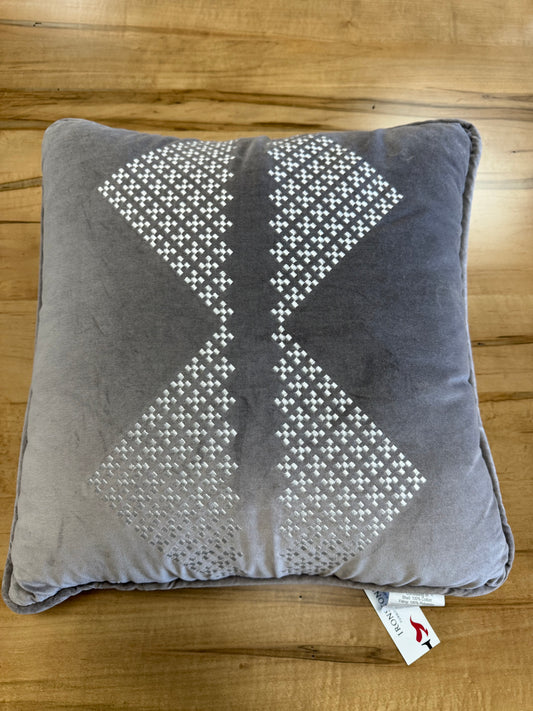 Embroidered Diamond Pillow