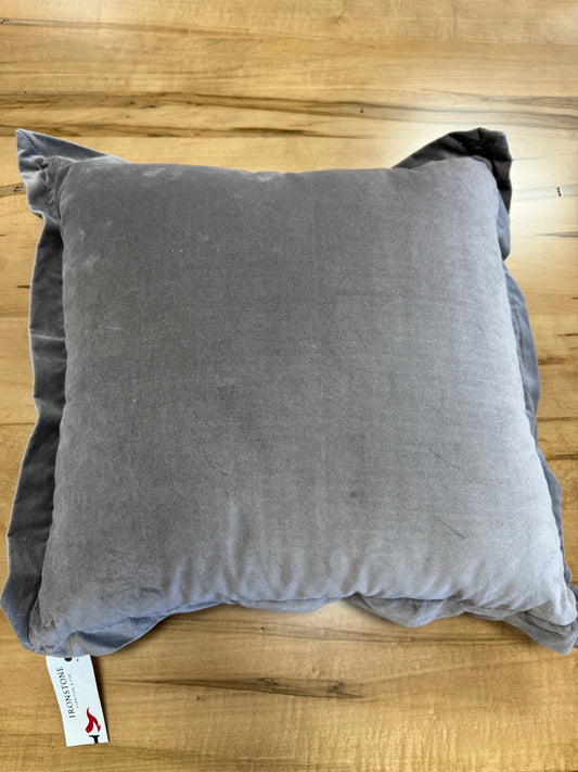 Velvet grey pillow