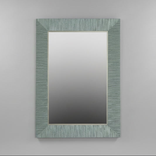 Blue/Gray/Silver Stripe Mirror