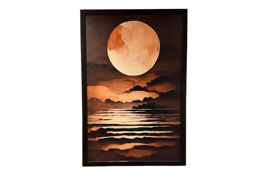 Full Moon Over the Waves wall art