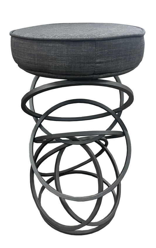 Black Circle Barstool