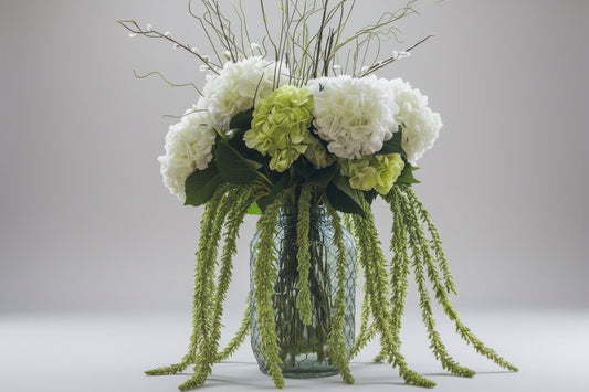 Pickle Jar w/ Wire Floral Arrangment