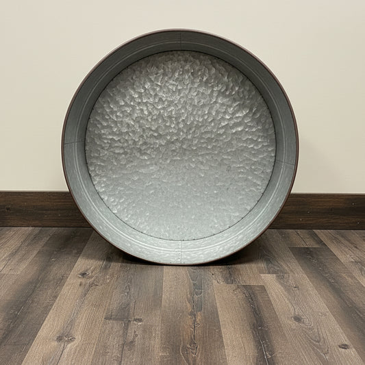 Galvanized metal tub bucket