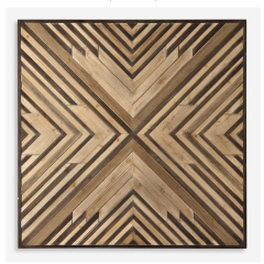 Variety of Wood Geometric Pattern Wall Art